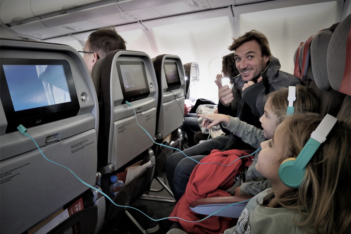 Prendre l'avion avec des enfants
